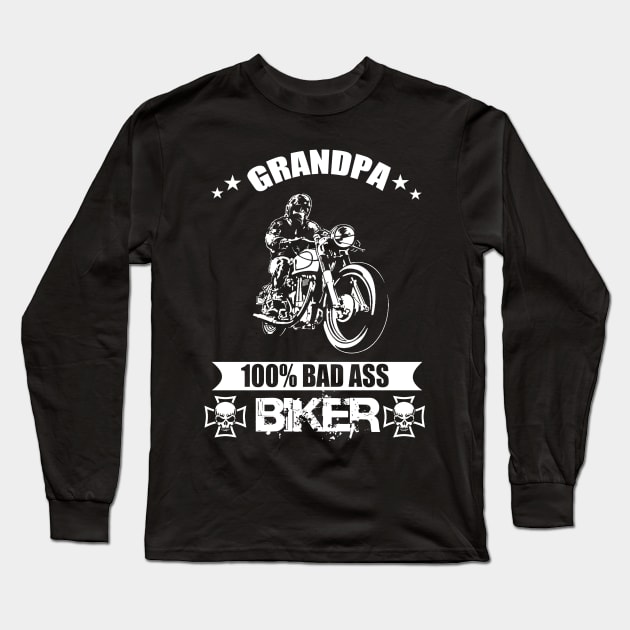 biker Long Sleeve T-Shirt by FUNNY LIFE